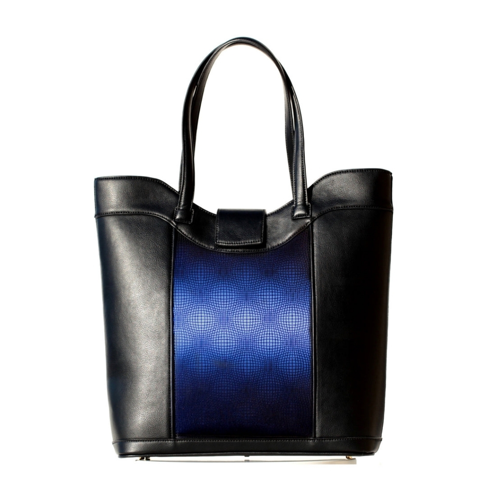 NWT Glow Tote By Glass Handbag, Lighted Black Sophisticated Modern Luxury Bag